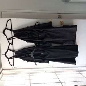 🔥  NWOT!!  🔥  Free People Hot Shot Mini Dress washed black Size XS